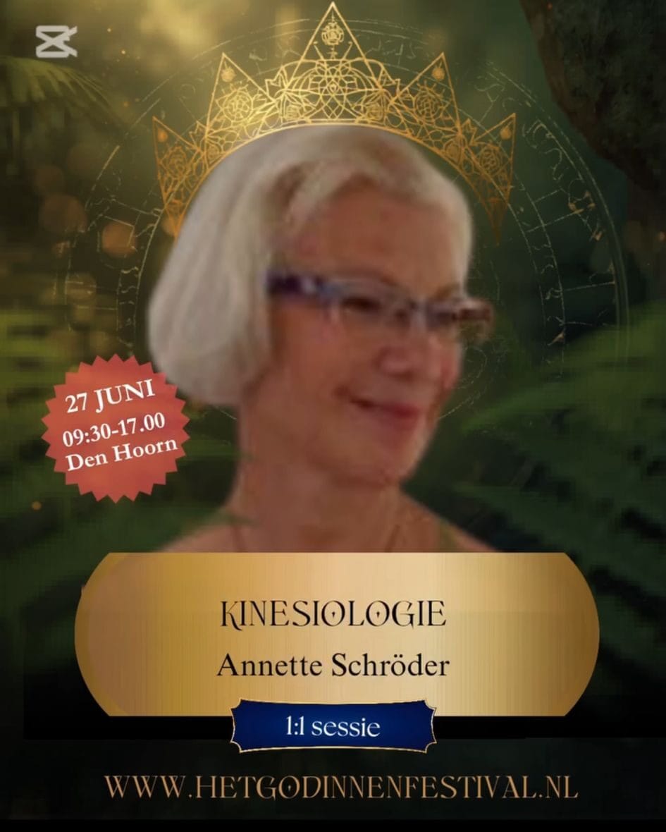 godinnenfestival Annette schroder kinesiologie mindfulness meditatie